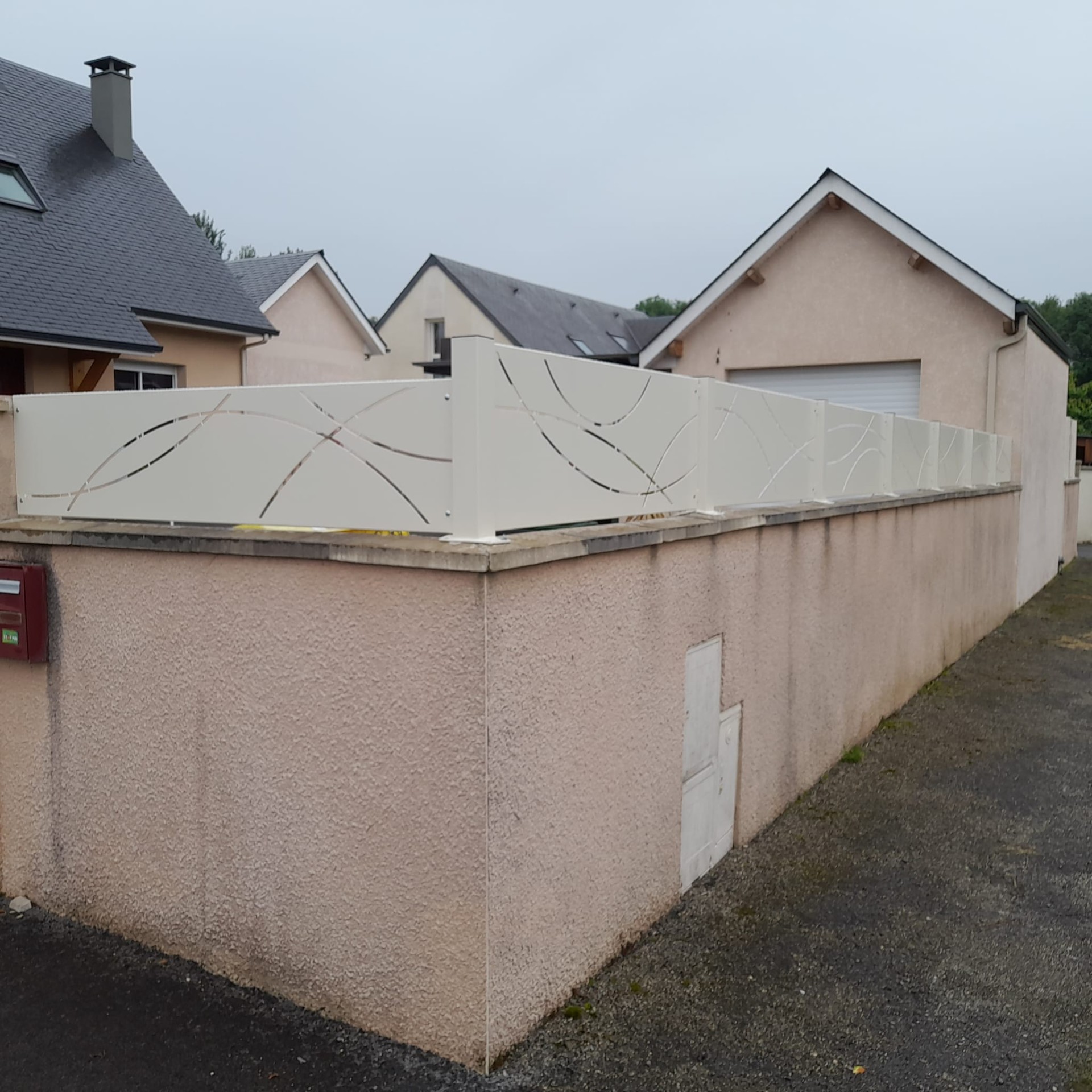 Réhausse de clôture RAL 1013