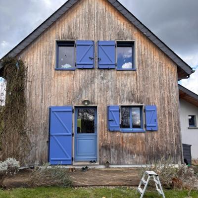 Volet en aluminium avec moustiquaires