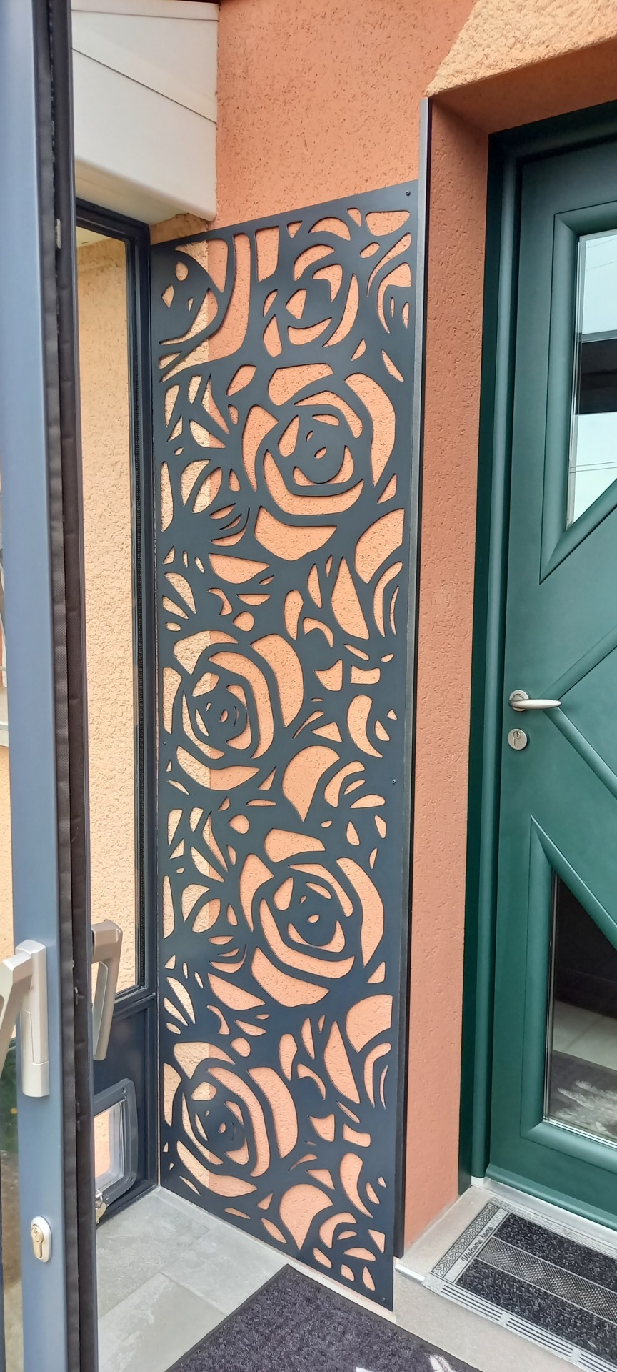 Tôle déco modèle roses